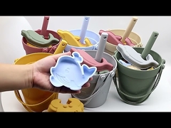 Unisex Child Summer Silicone Sea Sand Bucket Set For Beach