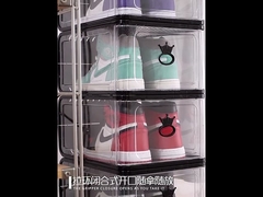 ODM Dustproof Clear Plastic Shoe Organizer Drawer Rack Transparent