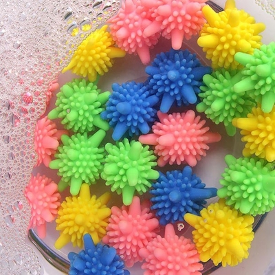 PVC Solid Colorful Washer Balls For Laundry Reusable