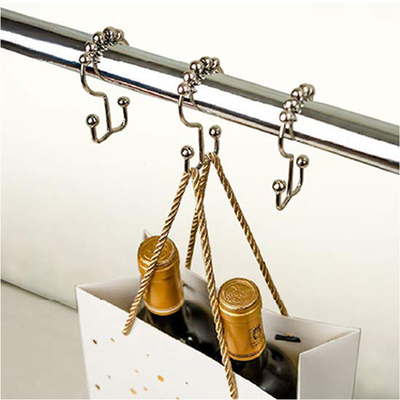 Multicolor Stainless Steel Shower Curtain Rings For Bathroom