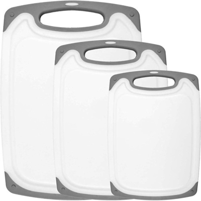 Dishwasher Safe Plastic Kitchen Cutting Board With Easy-Grip Handles