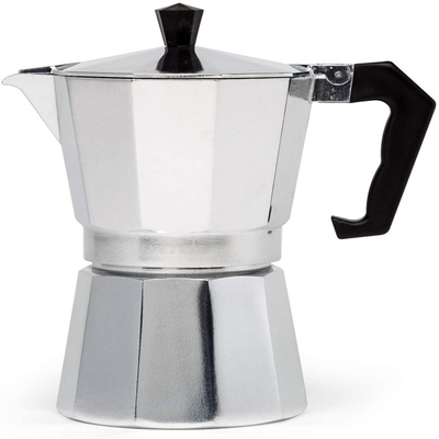 Sliver Stovetop Espresso Coffee Maker Essential Barista Tools Stainless Steel