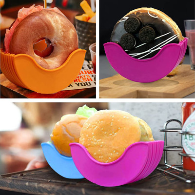 Silicone Retractable Adjustable Burger Box Multicolor