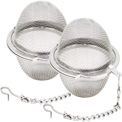 Silver 304 Stainless Steel Mesh Tea Ball Tea Strainer Filters For Tea