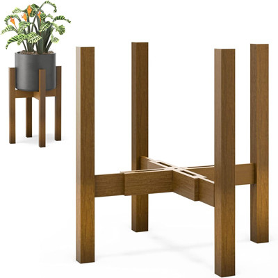 Adjustable Plant Holder Rack 100% Bamboo For Indoor Plants