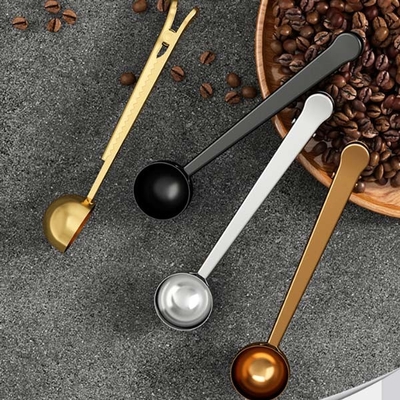 Stainless Steel Measuring Spoon With Coffee Bag Clip