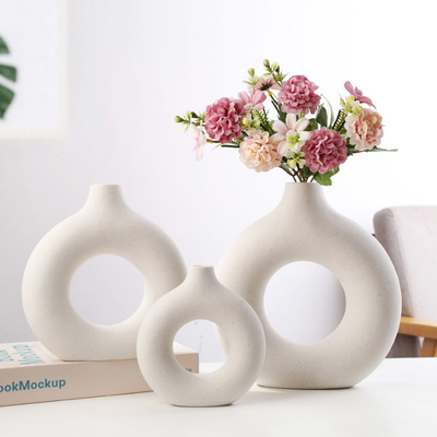 Home Decorative Modern Nordic Flower Ceramic Vase For Home Living Room