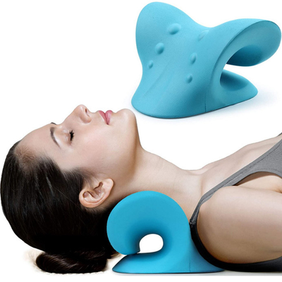 Neck And Shoulder Relaxer Cervical Traction Device Chiropractic Pillow Neck