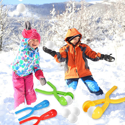 Multicolor Plastic Snowball Maker Snow Ball Toys Games With Handle