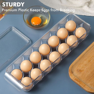 Kitchen 14PCS Refrigerator Egg Container With Lid And Handle