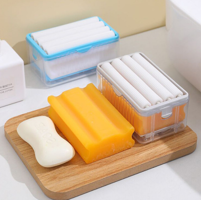 Multifunctional Soap Box Drain Holder Drain Storage Rack Foaming Soap Holder for Bathroom Kitchen