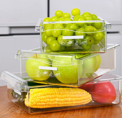 Fruit Vegetable Fridge Drawer Organizer Box For Food Storage
