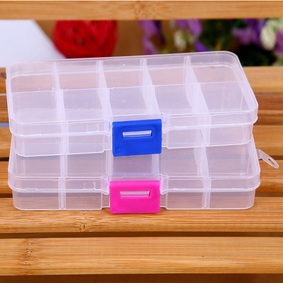 10 Grids Plastic Household Storage Container Organizer box for Jewelry Earring Bead
