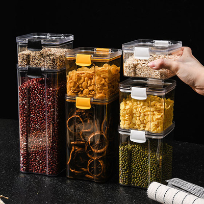 Kitchen Bulk Sealed Food Spice Household Storage Container PET Plastic ODM
