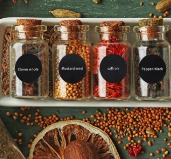 5oz Kitchen Seasoning Empty Spice Jars With Cork Lids And Labels