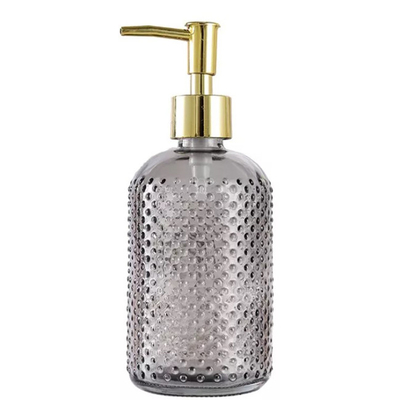 Houseware 400ml Sanitizer Glass Shampoo Bathroom Bottle With Dispenser Pump