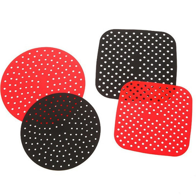 Reusable Air Fryer Liners Non-Stick 8.5 Inch Silicone Square Air Fryer Liner Mats