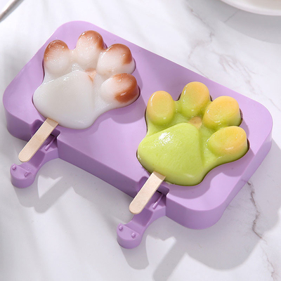 Silicone Purple DIY Ice Cream Mould With Stick Kitchen Supplies
