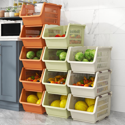 Stackable Hollow Fruit Vegetable Organizer Basket Kitchen Supplies