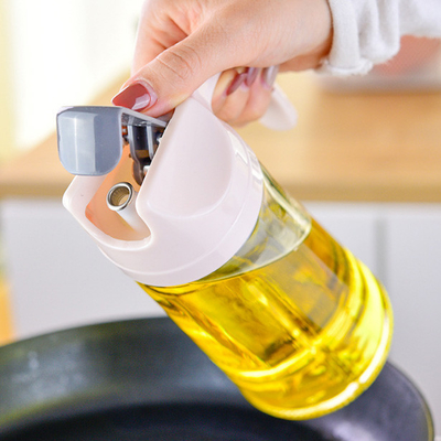 Auto Flip Olive Oil Dispenser Bottle On-Slip Handle for Kitchen Cooking