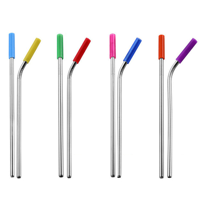 Stainless Steel metal Drinking Straws With Bag Kitchen Supplies