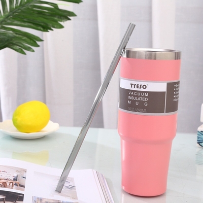 Bulk 30oz Stainless Steel Insulated Tumblers Coffee Mugs With Lid And Straw