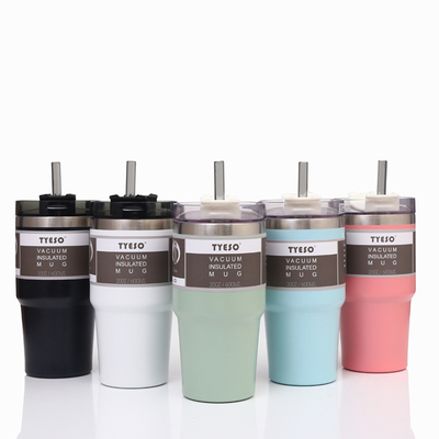 Bulk 30oz Stainless Steel Insulated Tumblers Coffee Mugs With Lid And Straw
