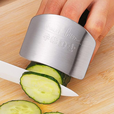Stainless Steel Finger Hand Protector Safe Guard From Kitchen Knife 6.5x4.5cm