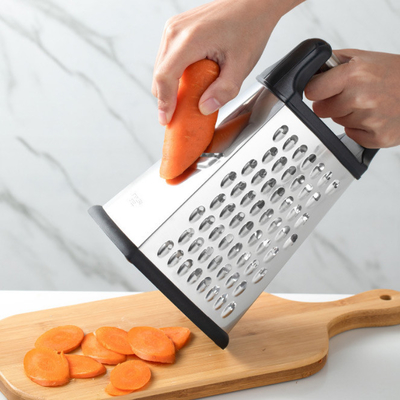 4 Sided Stainless Steel Heavy Duty Kitchen Box Cheese Grater For Parmesan Cheese