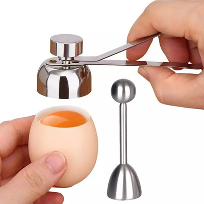 Custom Stainless Steel Houseware Egg Cracker Topper Tools