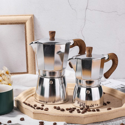 Italian Moka Stovetop Espresso Coffee Percolator Pot Maker Aluminum