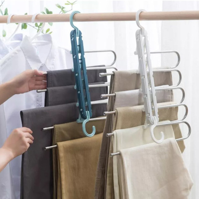 Houseware Space Saving Plastic Folding Hanger Drying Racks For Clothes