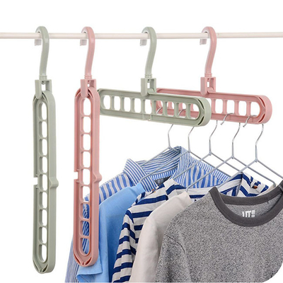 Folding Rotating Plastic Clothes Hangers Houseware For Closet Anti Skid