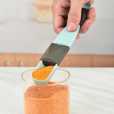 Kitchen Plastic Adjustable Measuring Spoon Double End Measuring Spoon