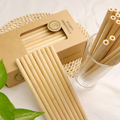 Reusable Bamboo Kitchen Utensils Drinking Straws Bulk