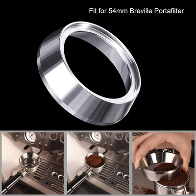 Stainless Steel Coffee Dosing Ring 54mm Espresso Dosing Funnel