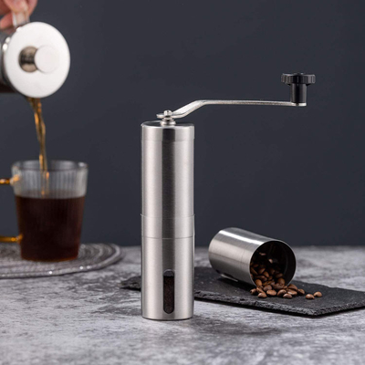 Stainless Steel Essential Barista Tools Manual Coffee Bean Grinder for Aeropress Drip Espresso
