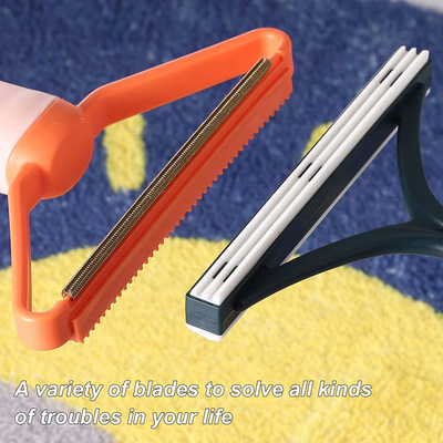 Portable Plastic Metal Uproot Lint Dust Clothes Hair Remover Roller For Couch Carpet