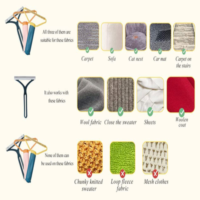 Portable Plastic Metal Uproot Lint Dust Clothes Hair Remover Roller For Couch Carpet