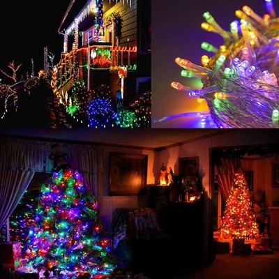20m Solar Powered Waterproof LED Christmas String Lights For Party Wedding Decoration