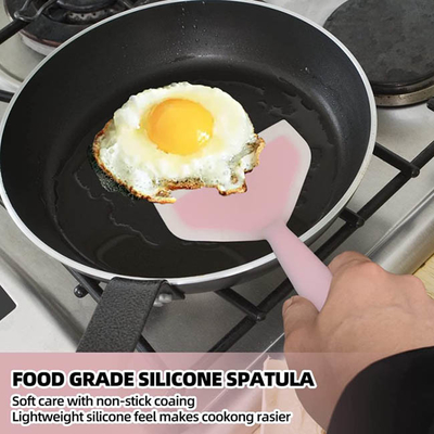 Kitchen Non Stick Rubber Silicone Pancake Flipper Spatula Heat Resistant