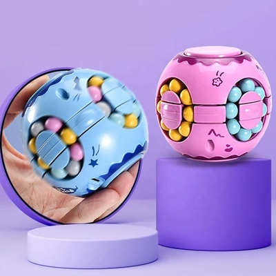 Fingertip Gyroscope Toy Decompression Puzzle Magic Bean Cube Two In One