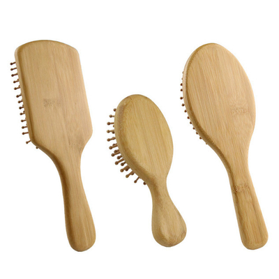 Detangling Hair Brush Set Natural Bamboo For Hair Beauty Care
