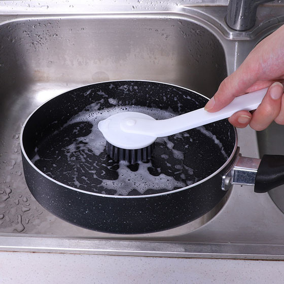 PET Plastic Bulk Kitchen Supplies Long Handle Dish Washing Brush For Cleaning