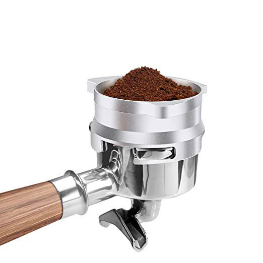 Sliver 54mm Hands Free Aluminum Coffee Dosing Funnel for Home Cafe