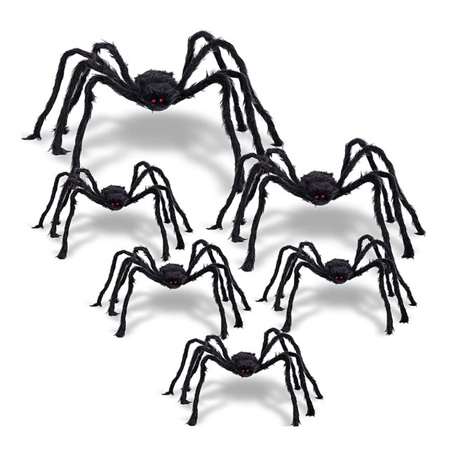 Spooky Carnival Halloween Christmas Ornaments Virtual Realistic Hairy Spider