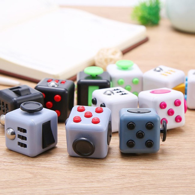 Colorful Decompression Stress Relief Fidget Toys Mini Gadgets Cube